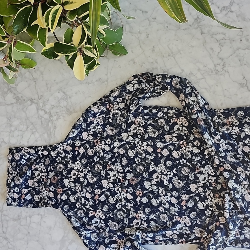 🌼 Club Monaco floral print turtleneck - Picture 5 of 6